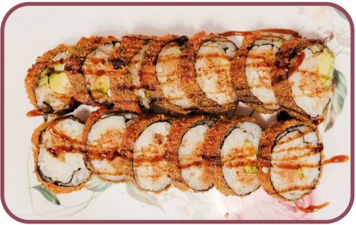 140. Gegrillter Lachs-Gurke-Roll